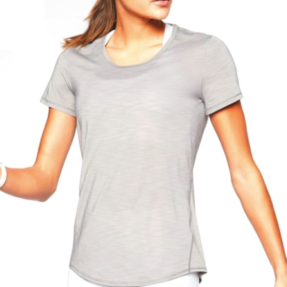 Athleta Kettlebella Train Tee T-Shirt Short Sleeve sz M